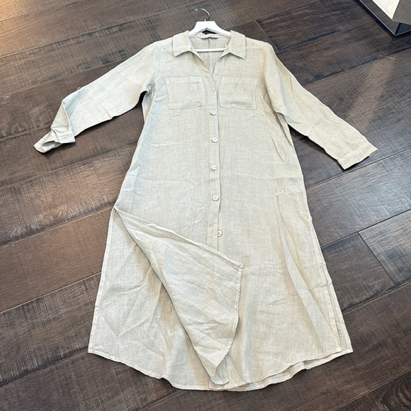 NWOT ZARA TUNIC LINEN DRESS SIZE S OVERSIZED - Picture 17 of 17